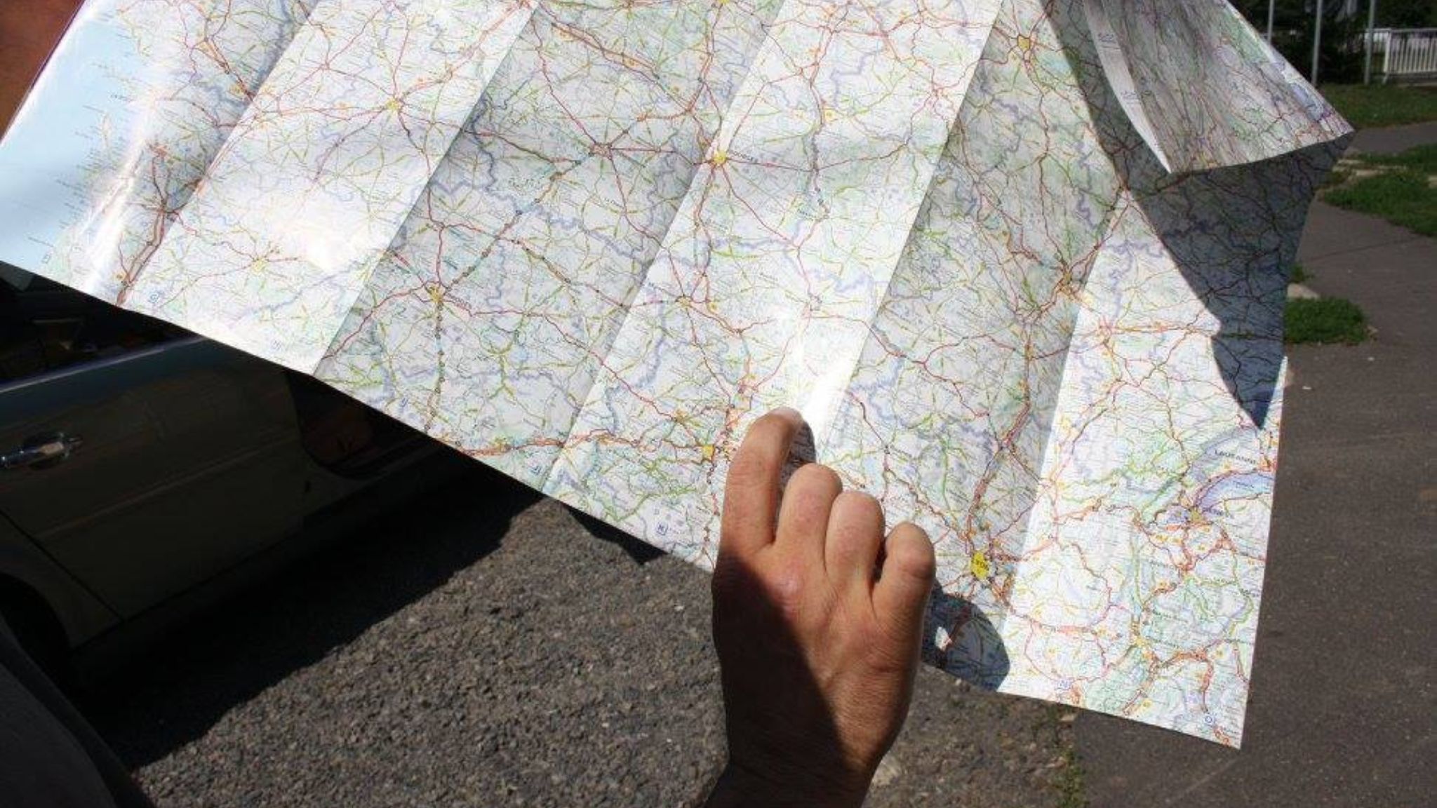 A map of Europe that we used to trace our route