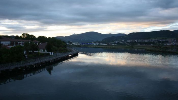 Crossing the bridge of the Bidasoa River. French - Spanish border [1/3]