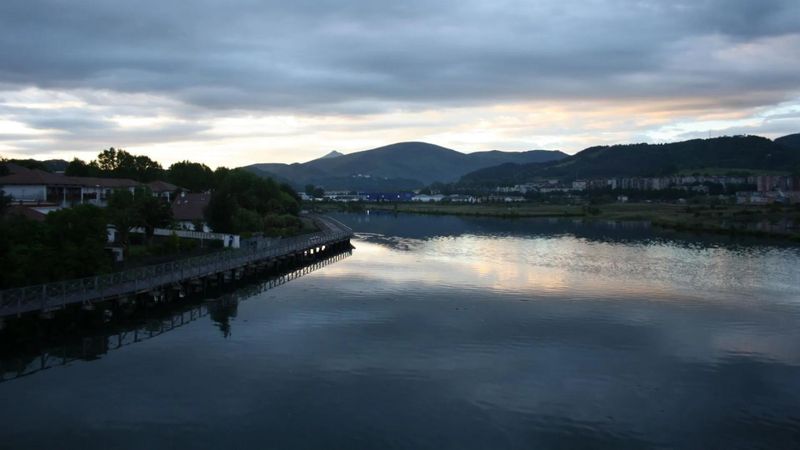 Crossing the bridge of the Bidasoa River. French - Spanish border [1/3]