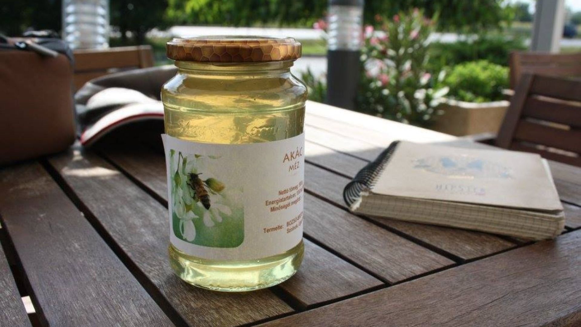 Acacia honey, which was gifted to us by one of the drivers