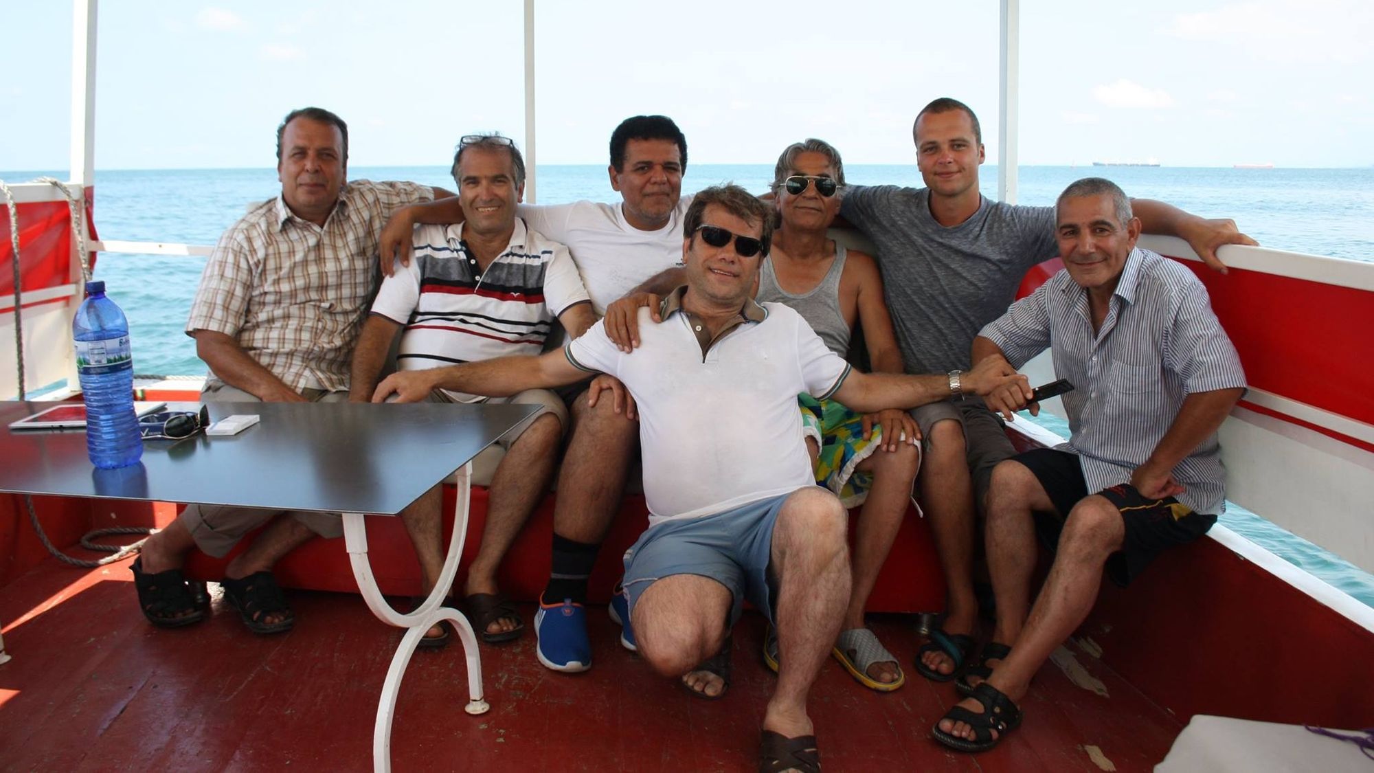 Amir, Jalal, Shahram, Naser, Tautvydas (me), Mehdi (from Azerbaijan), and Mojtaba (at the very front)