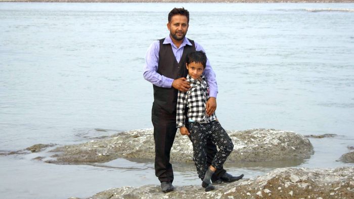 Our host Teacher Tara Adhikari and his son Ananta [1/3]
