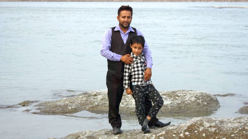 Our host Teacher Tara Adhikari and his son Ananta [1/3]