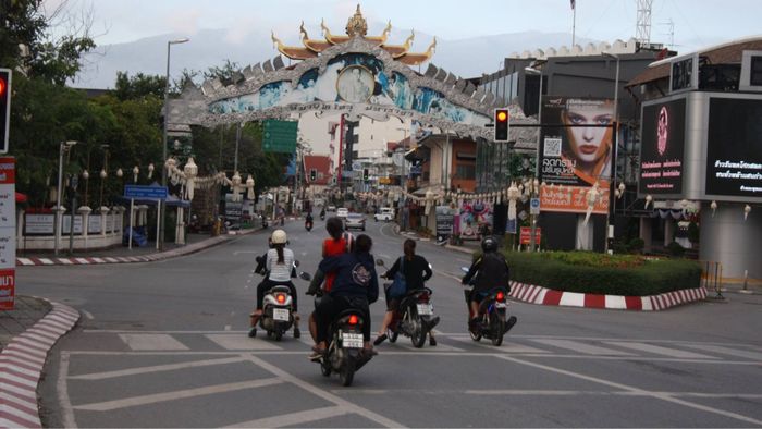 On our way to Chiang Mai oldtown