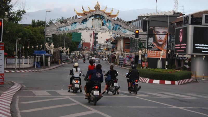 On our way to Chiang Mai oldtown