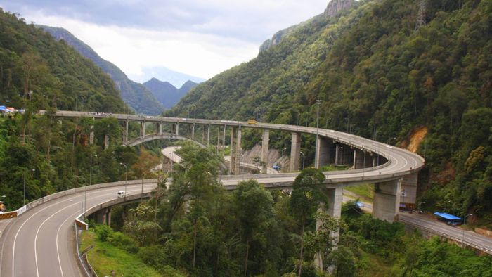 Kelok Sembilan is a winding road segment located in West Sumatra