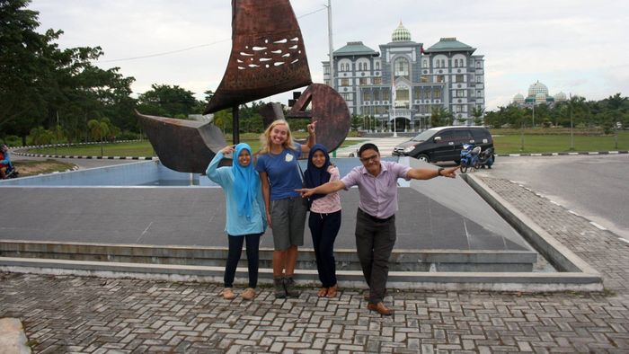 Our host and his students