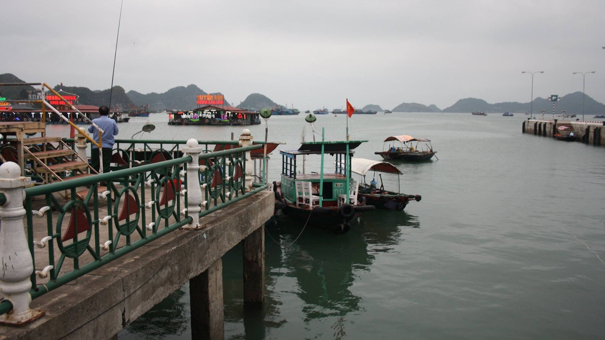Some restaurants were located further from the shore. You could only get there by boat
