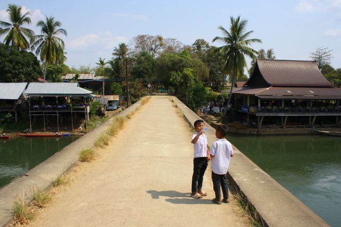 Bridge connecting Don Det and Don Khon islands