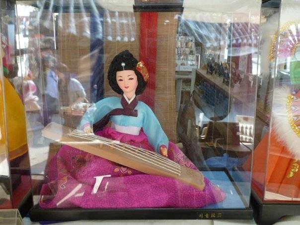 A doll in Korean traditional dress hanbok