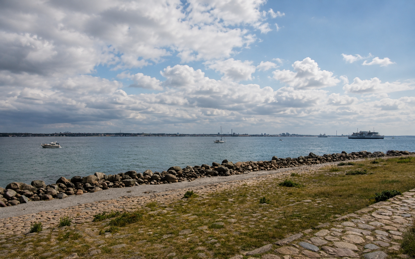 The Øresund between Helsingør and Helsingborg
