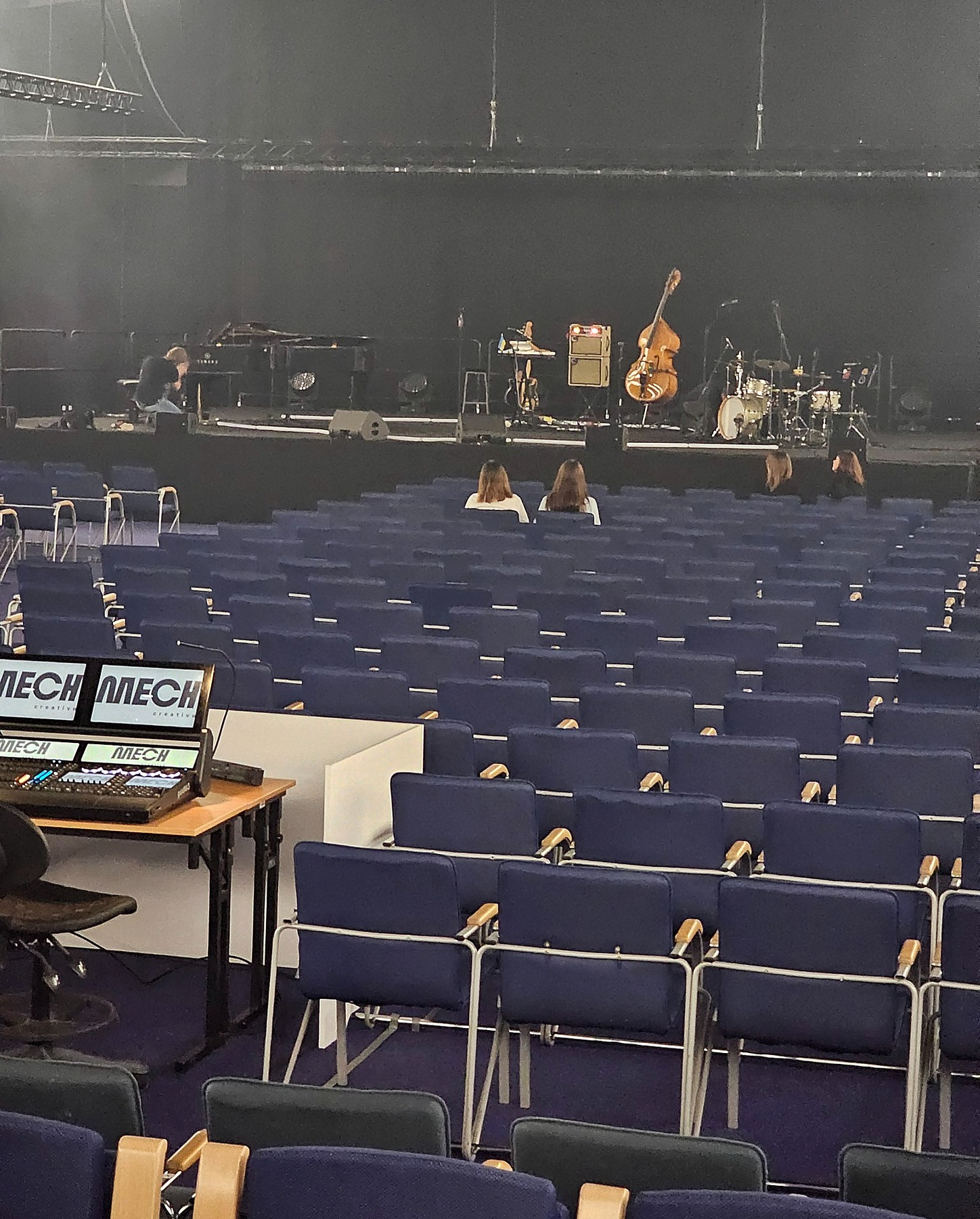 “Row four” sounded closer than it was, but the position was still good for seeing and hearing the performance.