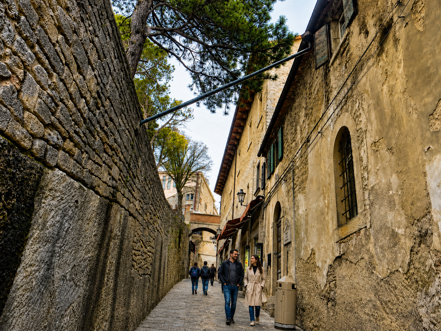 The quieter side of San Marino, where the medieval setting briefly outshines the souvenir economy.