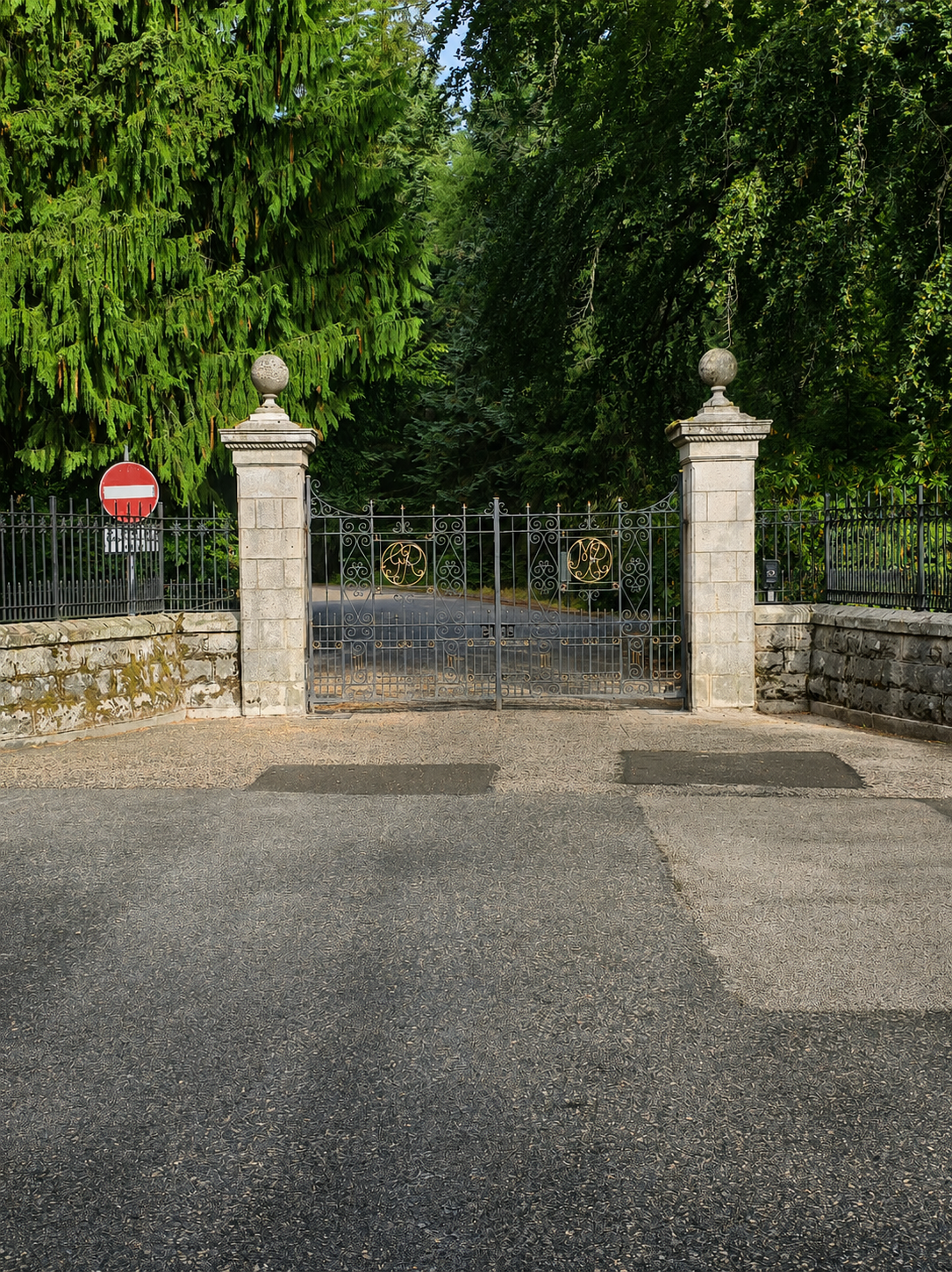 The iconic gates of Balmoral — instantly recognisable, even before the castle itself comes into view.
