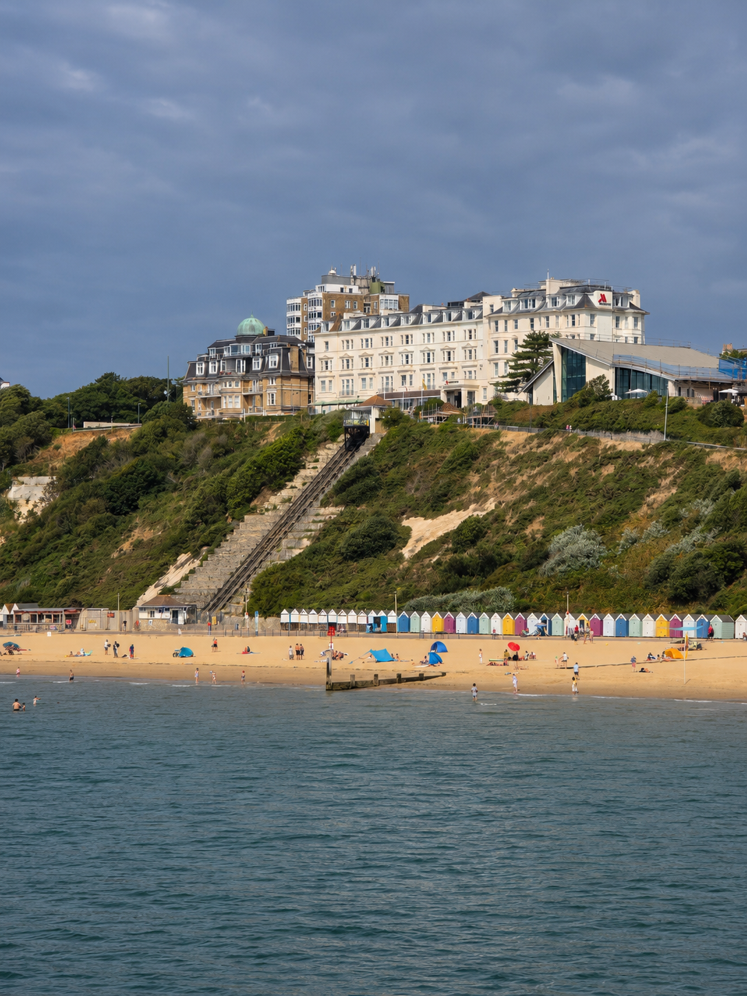 The Highcliff Marriott occupied one of Bournemouth’s best positions, above the beach, the cliff lift and a neat row of coloured huts.
