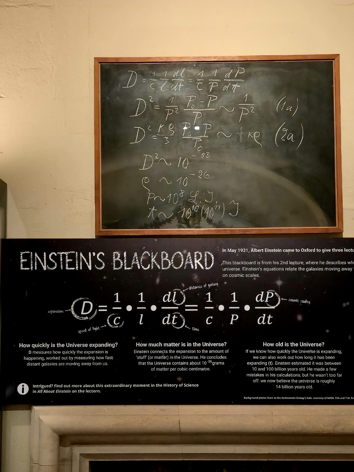 Einstein’s surviving blackboard: an ordinary working surface preserved just before efficiency could erase it.