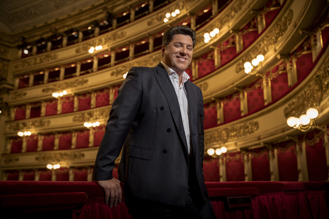 Luca Salsi, Giorgio Germont in Verona — an experienced Verdi baritone confronting a space that demanded considerably more sheer projection than Vienna. Photo: Marco Borrelli / Fondazione Arena di Verona.