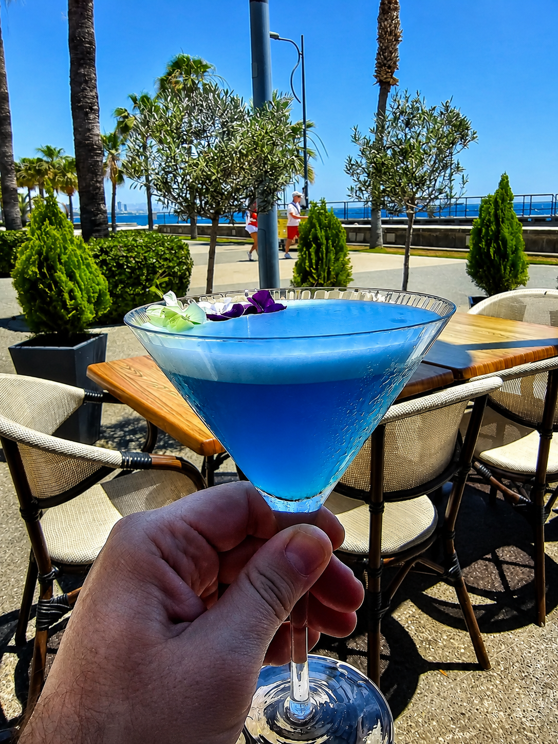 A Blue Lagoon on Limassol’s Molos promenade, in a colour no lagoon had been asked to approve.