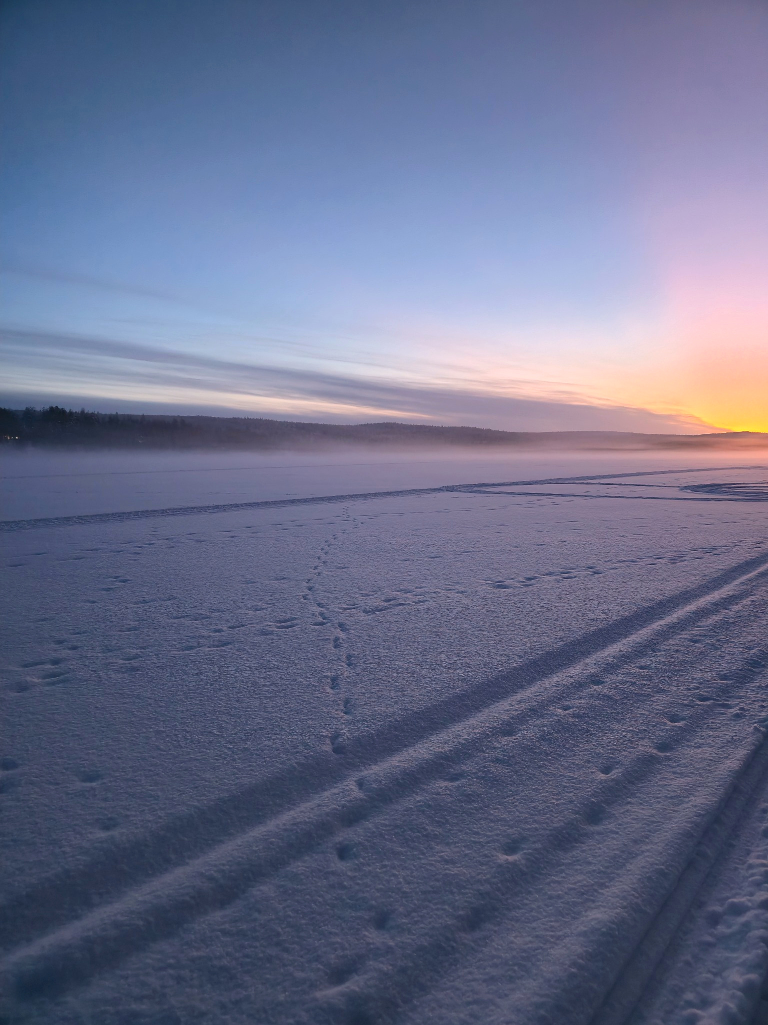 On the frozen Ounasjoki, the entire detour finally made sense.