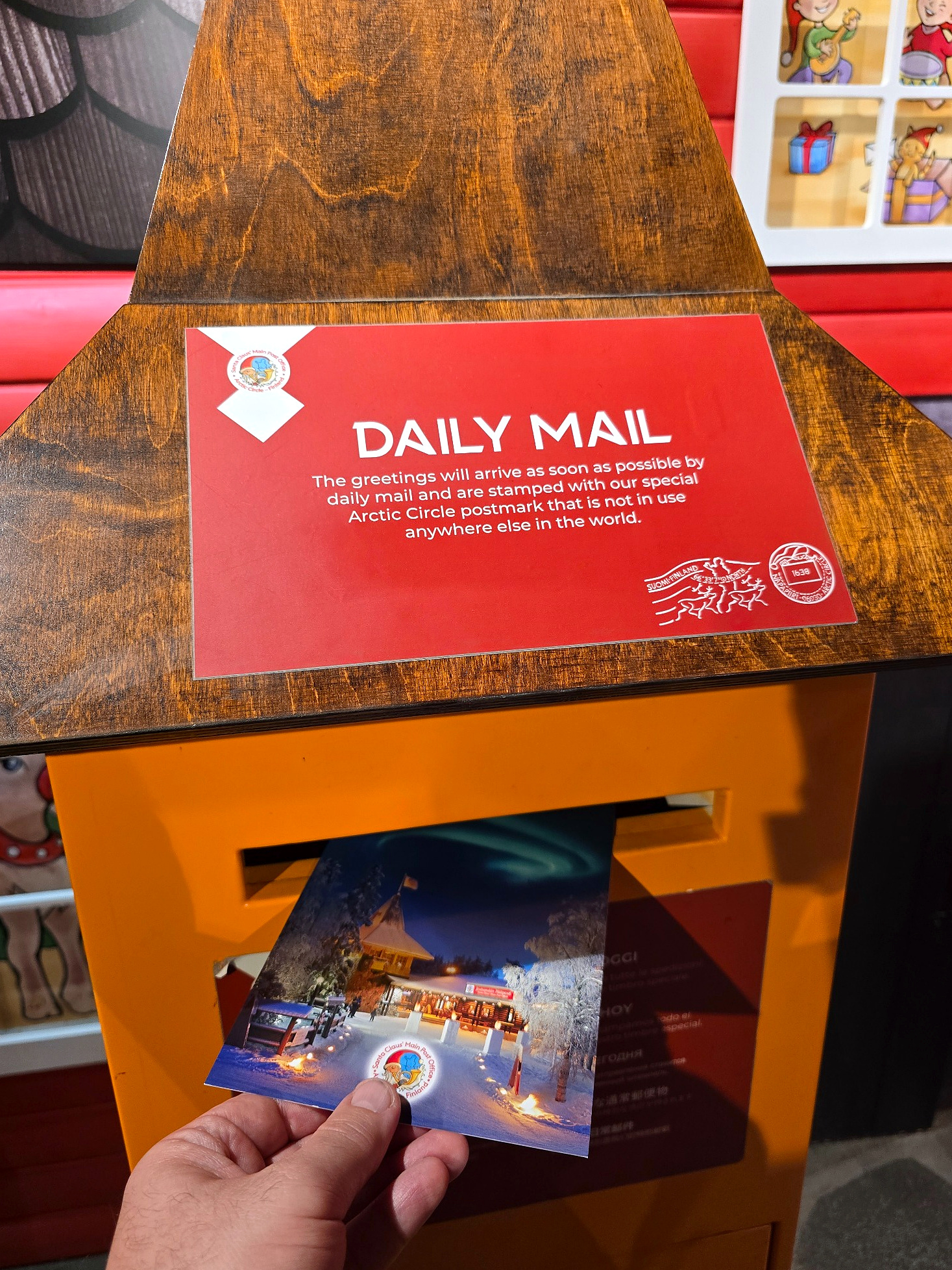 Santa had no time for me. His postal service did.