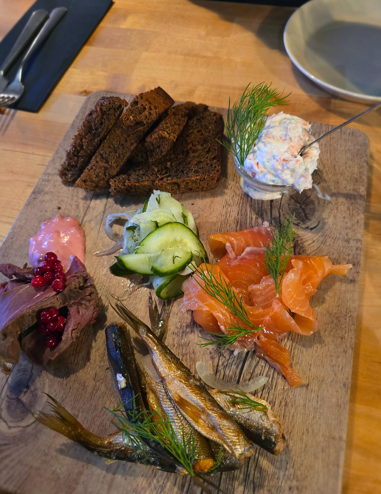 Flavours from the North, followed by a division of labour that strongly favoured my colleague.