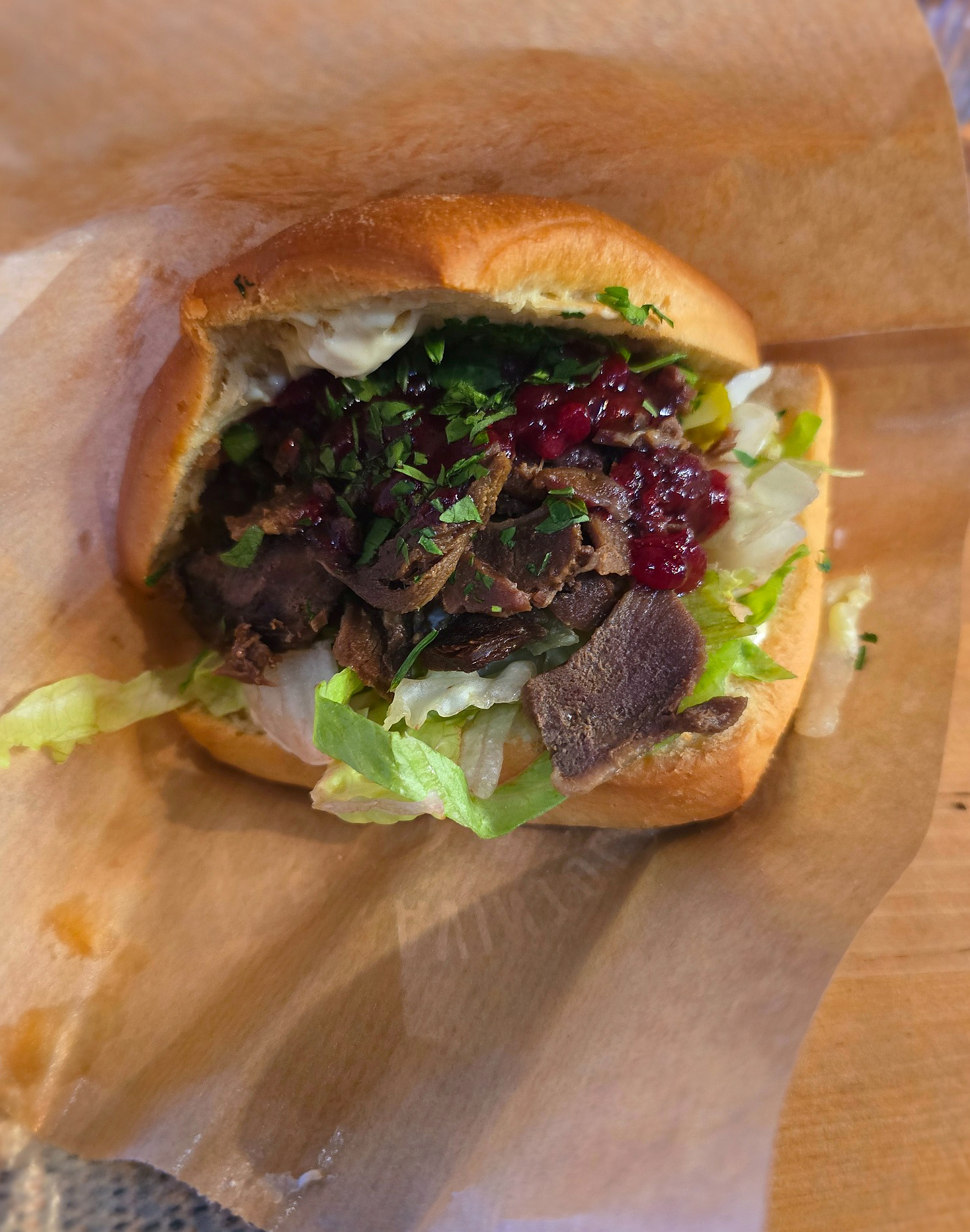 The Reindeer ’Wich, shortly before Christmas mythology became lunch.