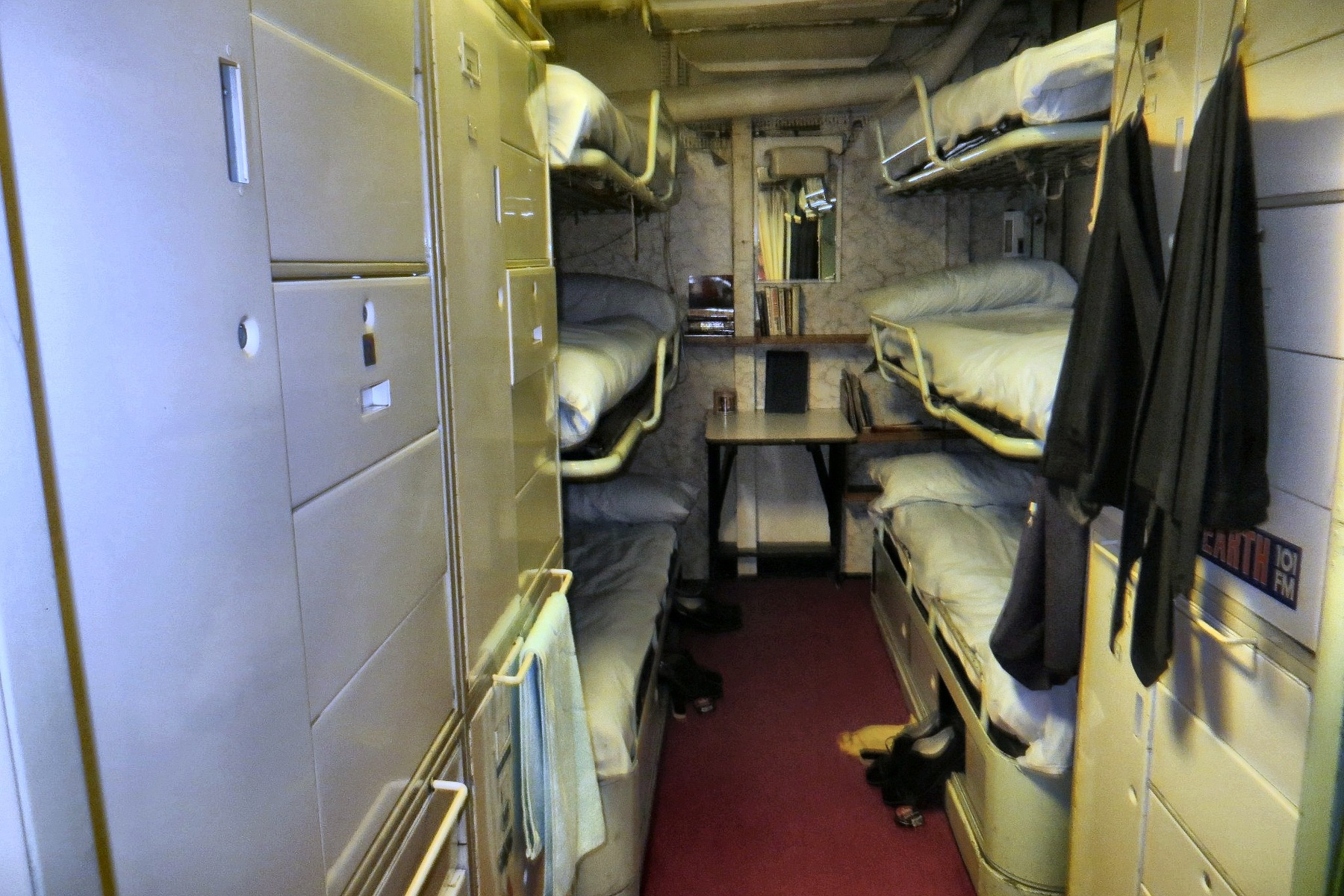 A few decks below, the crew lived in a considerably narrower version of royal travel.