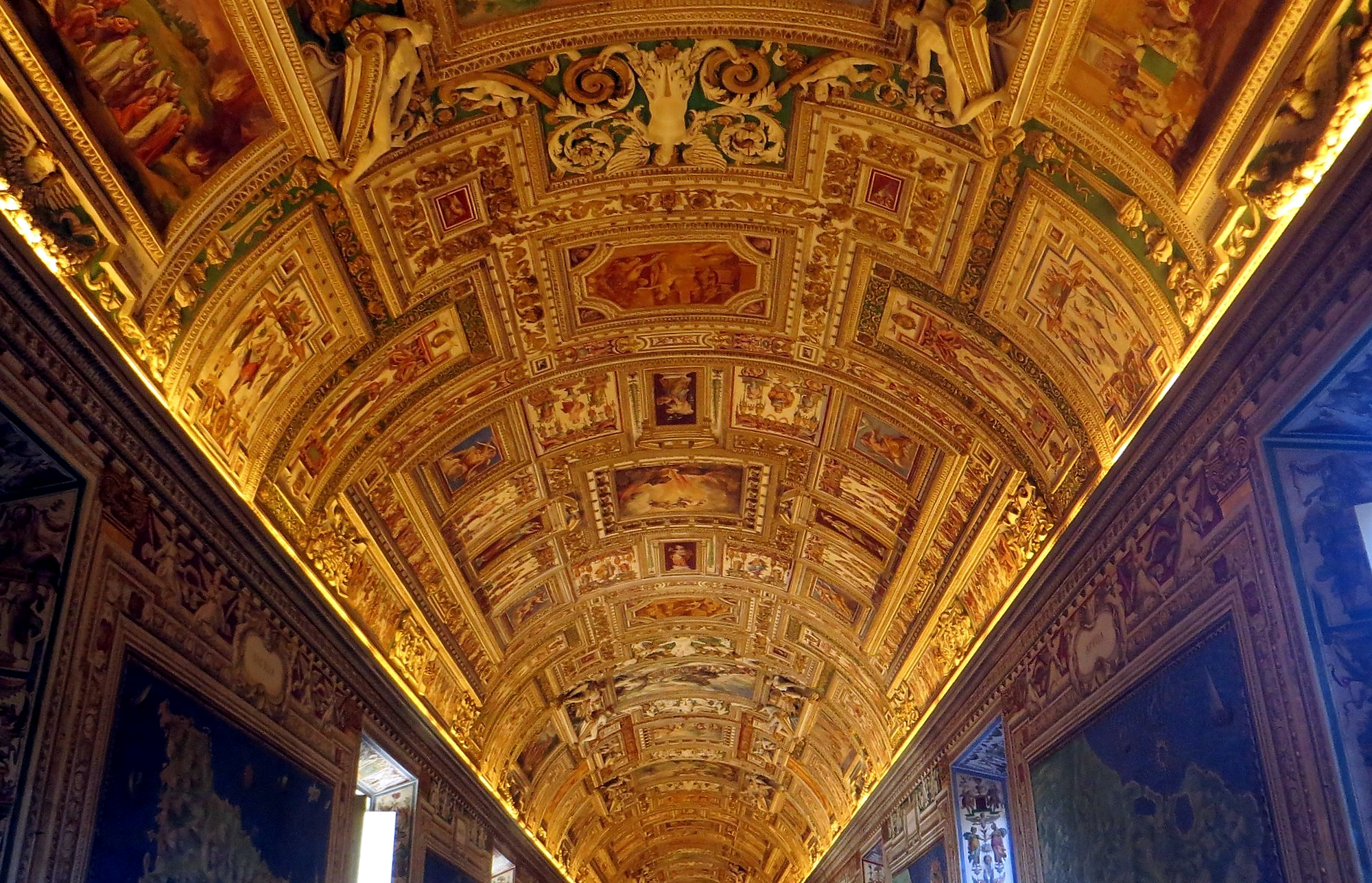 The Gallery of Maps — spectacular enough to make it easy to forget how little of the Vatican lies on the standard visitor route.