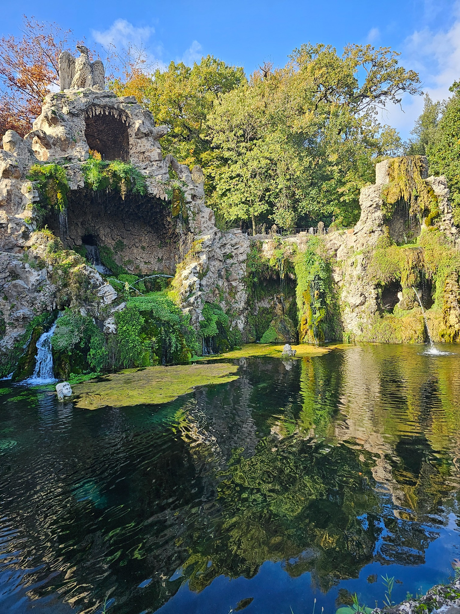 The Fontana dell’Aquilone, one of the gardens’ most theatrical compositions.