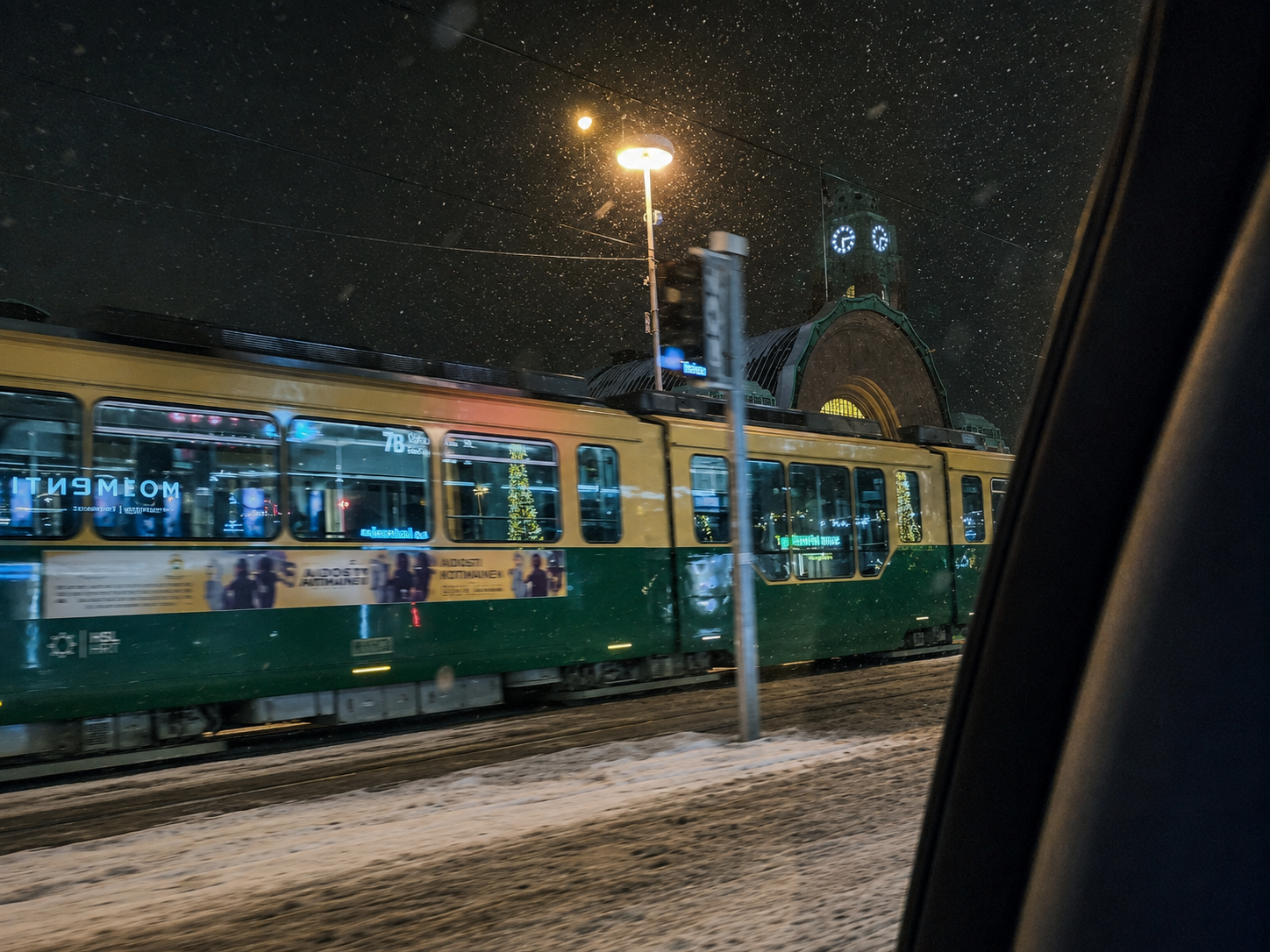 First glimpse of Helsinki through the Uber window
