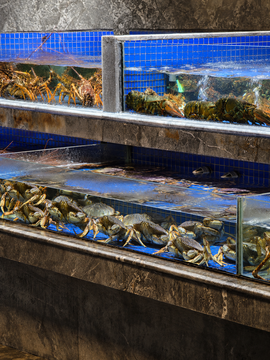 A rather direct look at just how seriously the banquet took its seafood.