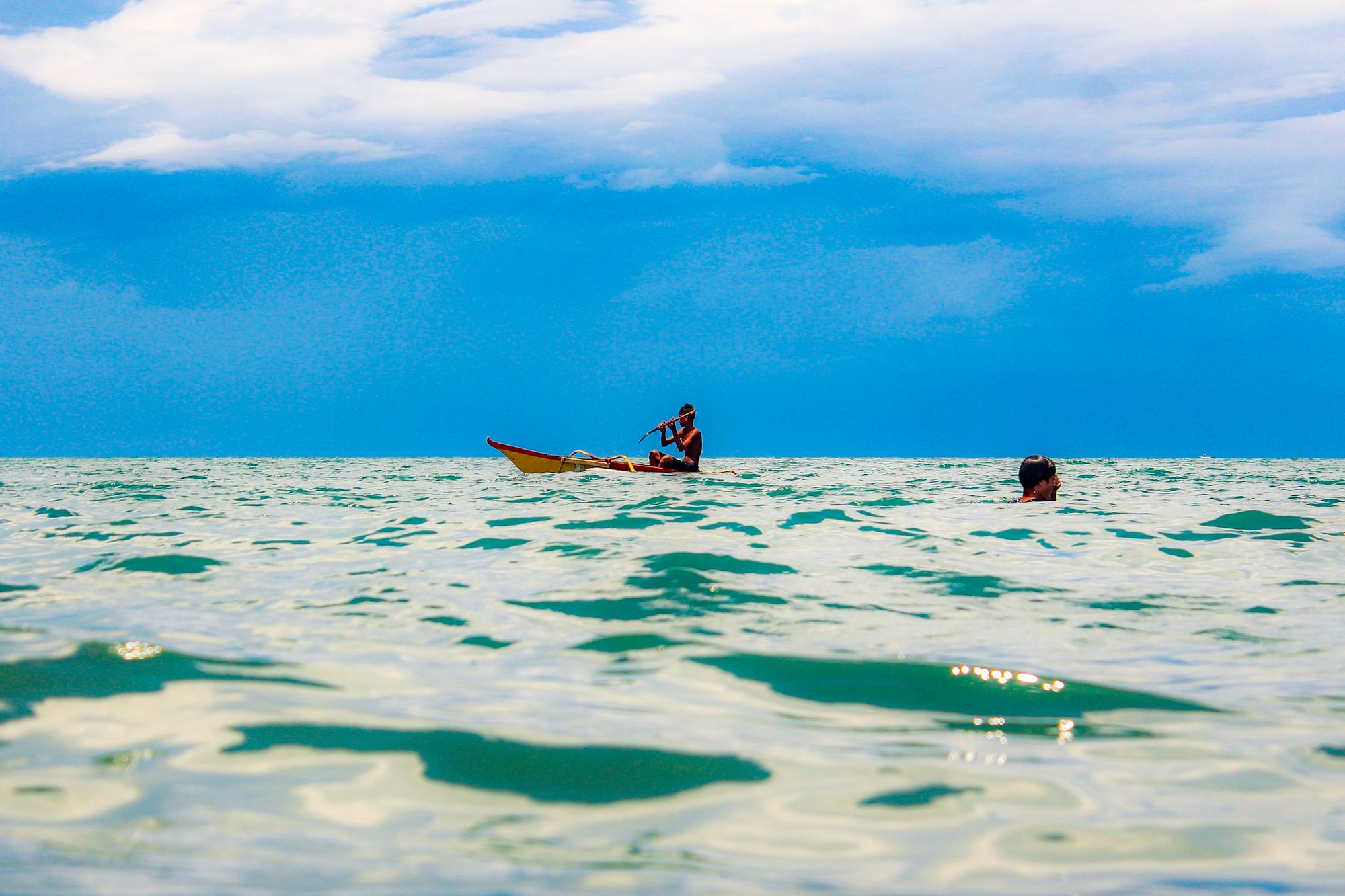 Boatman on Palm Beach