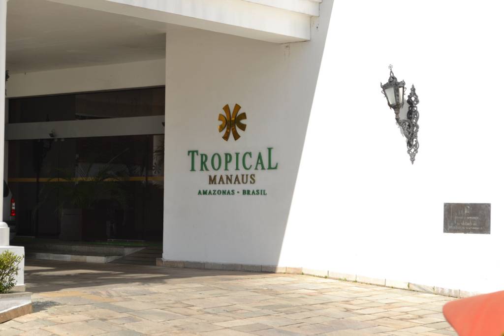 View of the entrance to the Tropical hotel