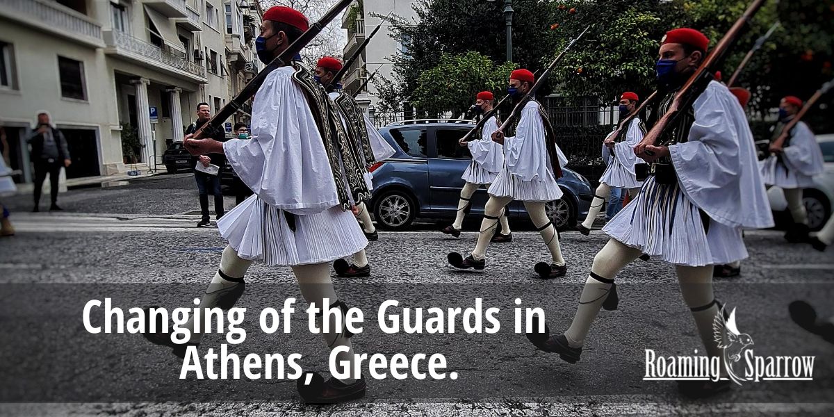 Changing of the Guards in Athens, Greece.