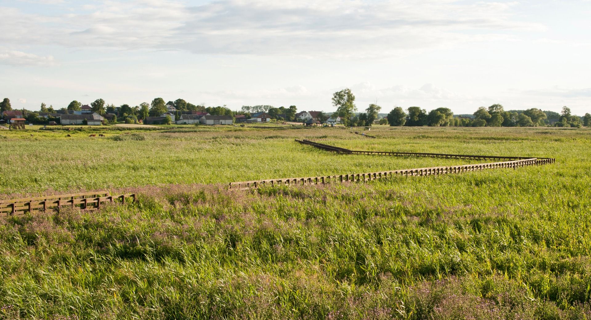 Footbridge across the river  