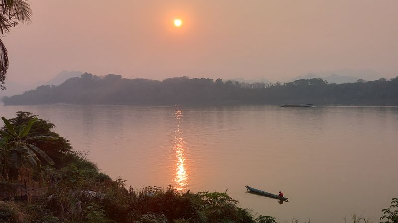 March Sunset Bike Ride through Luang Prabang