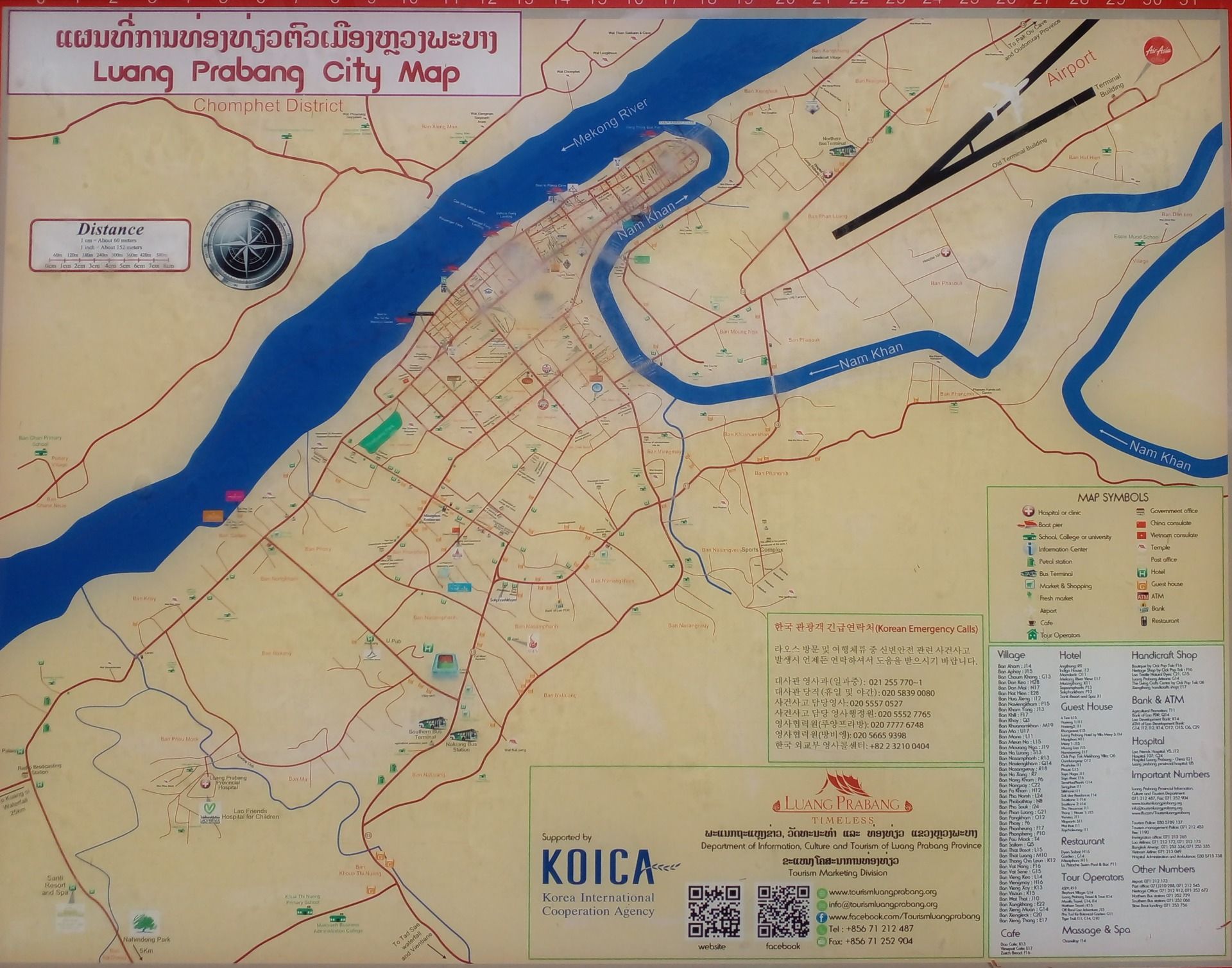 Map of Luang Prabang