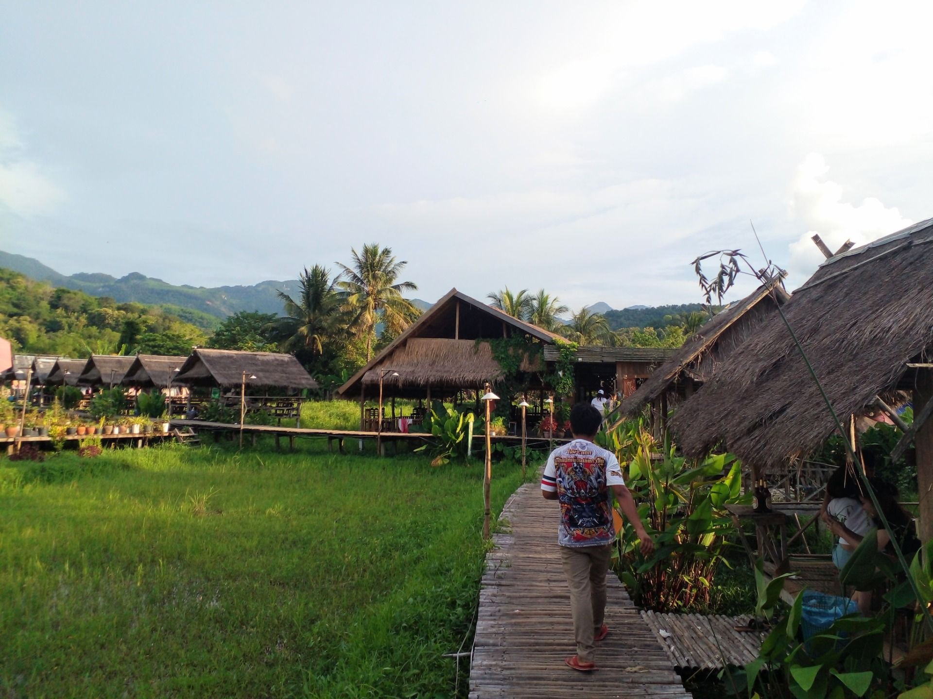 Under the Rainbow at Rice Fields Restaurant