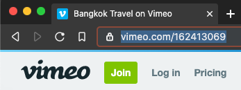 vimeo video url