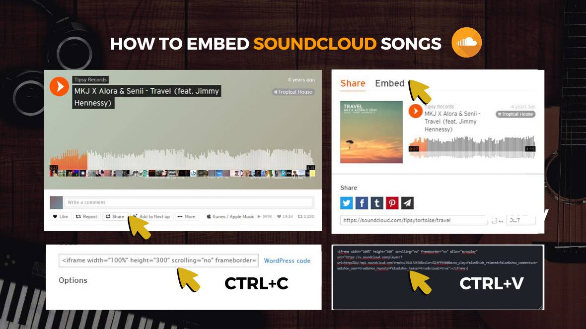 How to embed Soundcloud music