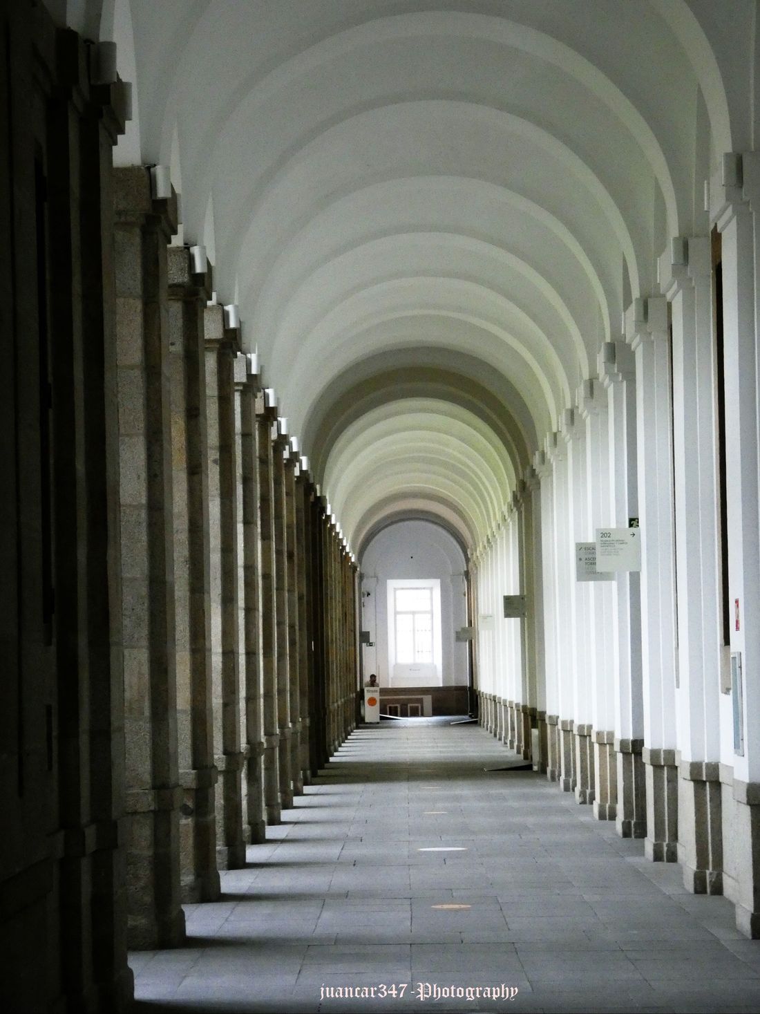 Ancient cloister: mysteries of light and shadow