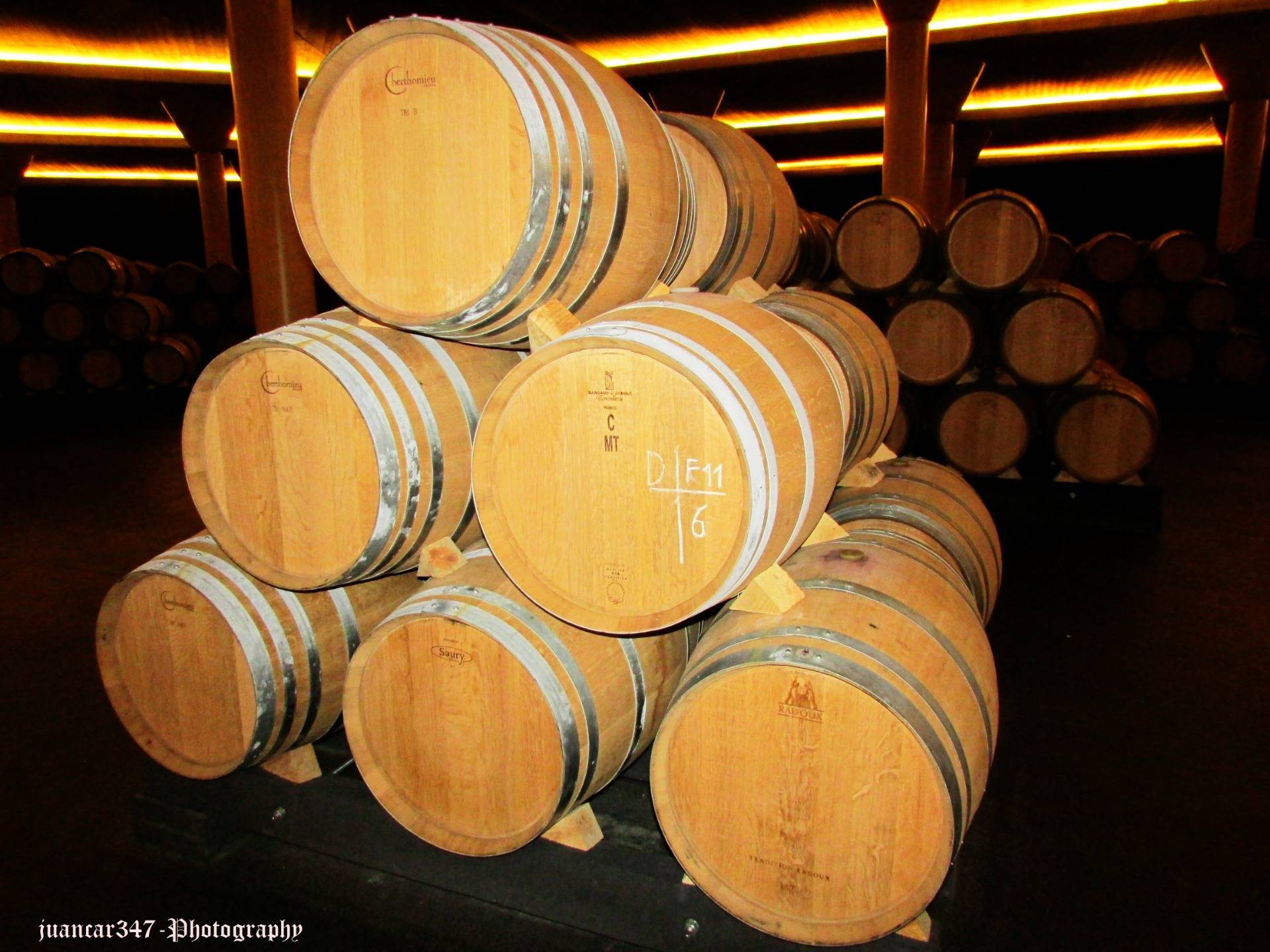 French oak barrels, which increase the richness of the flavor of the wine they keep