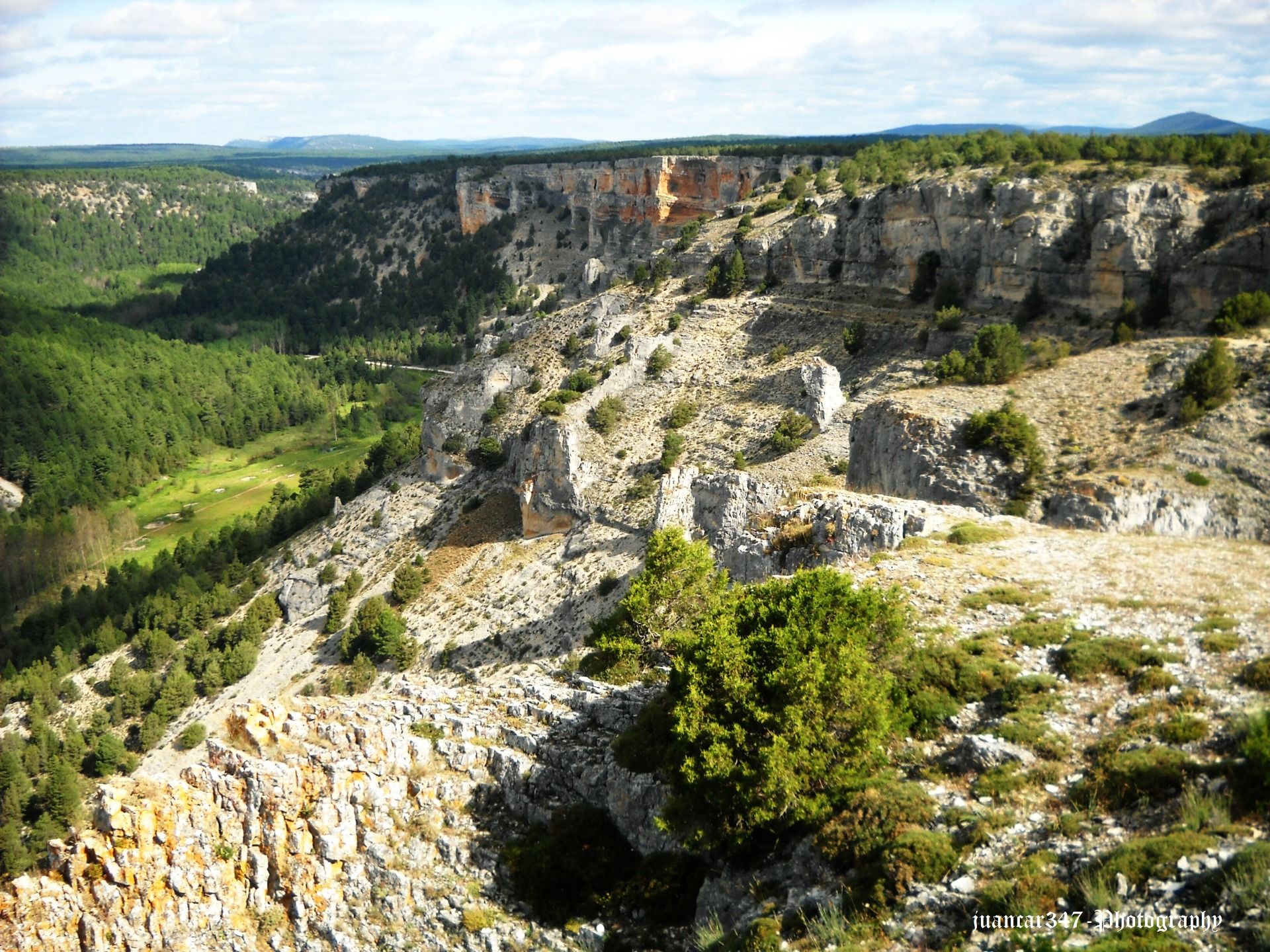 Cañón del Río Lobos visto desde el mirador de la Galiana. Panorámica 2