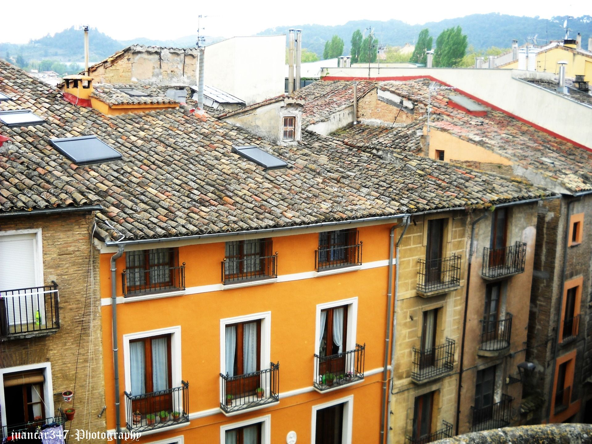 Panoramic of the Old Town of Estella