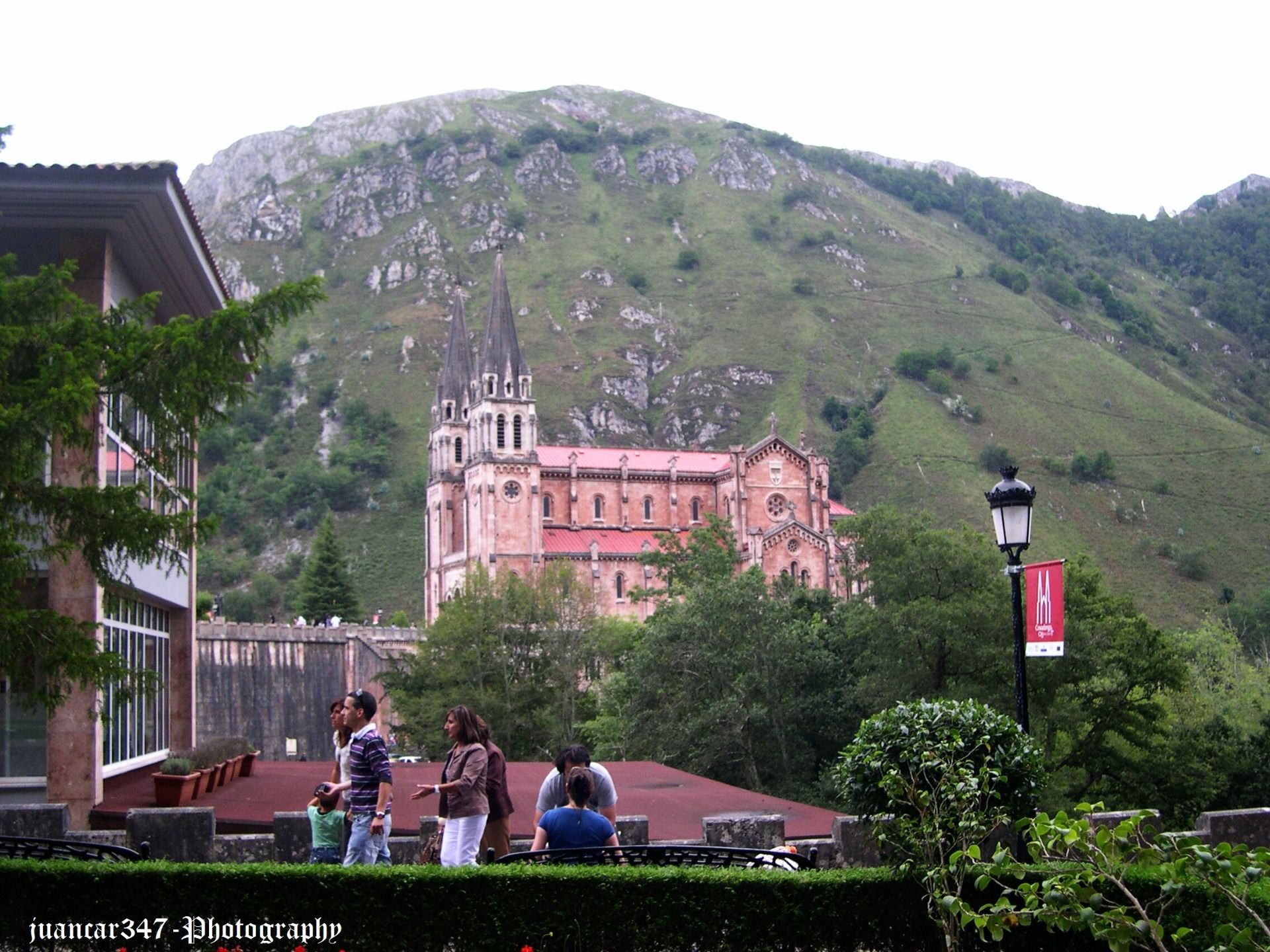 Panoramic view of the Covadonga basilica