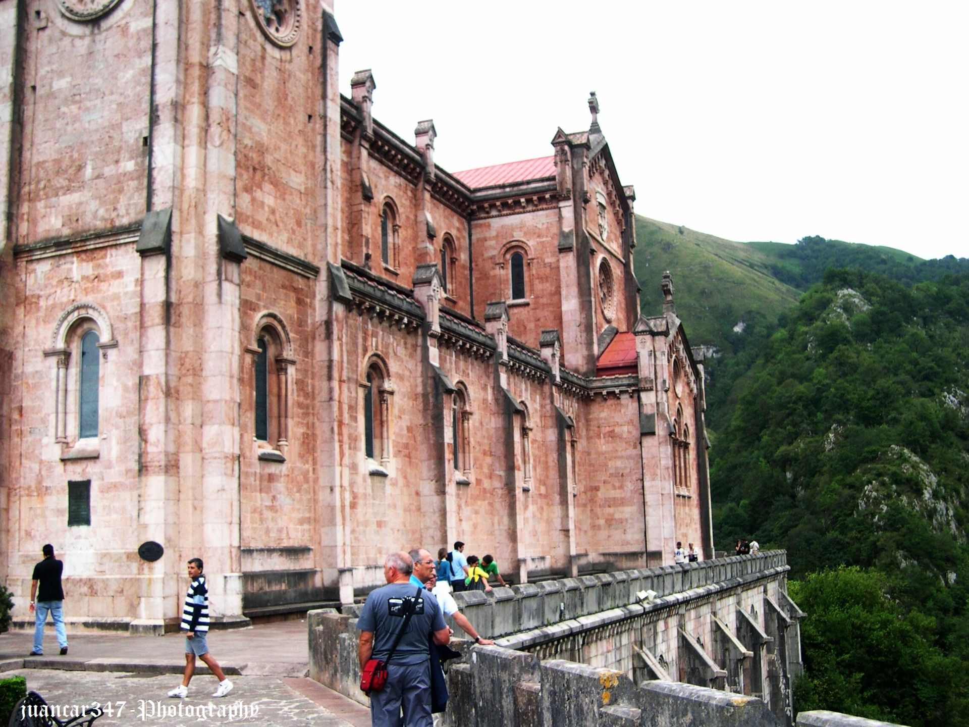 Side view of the basilica