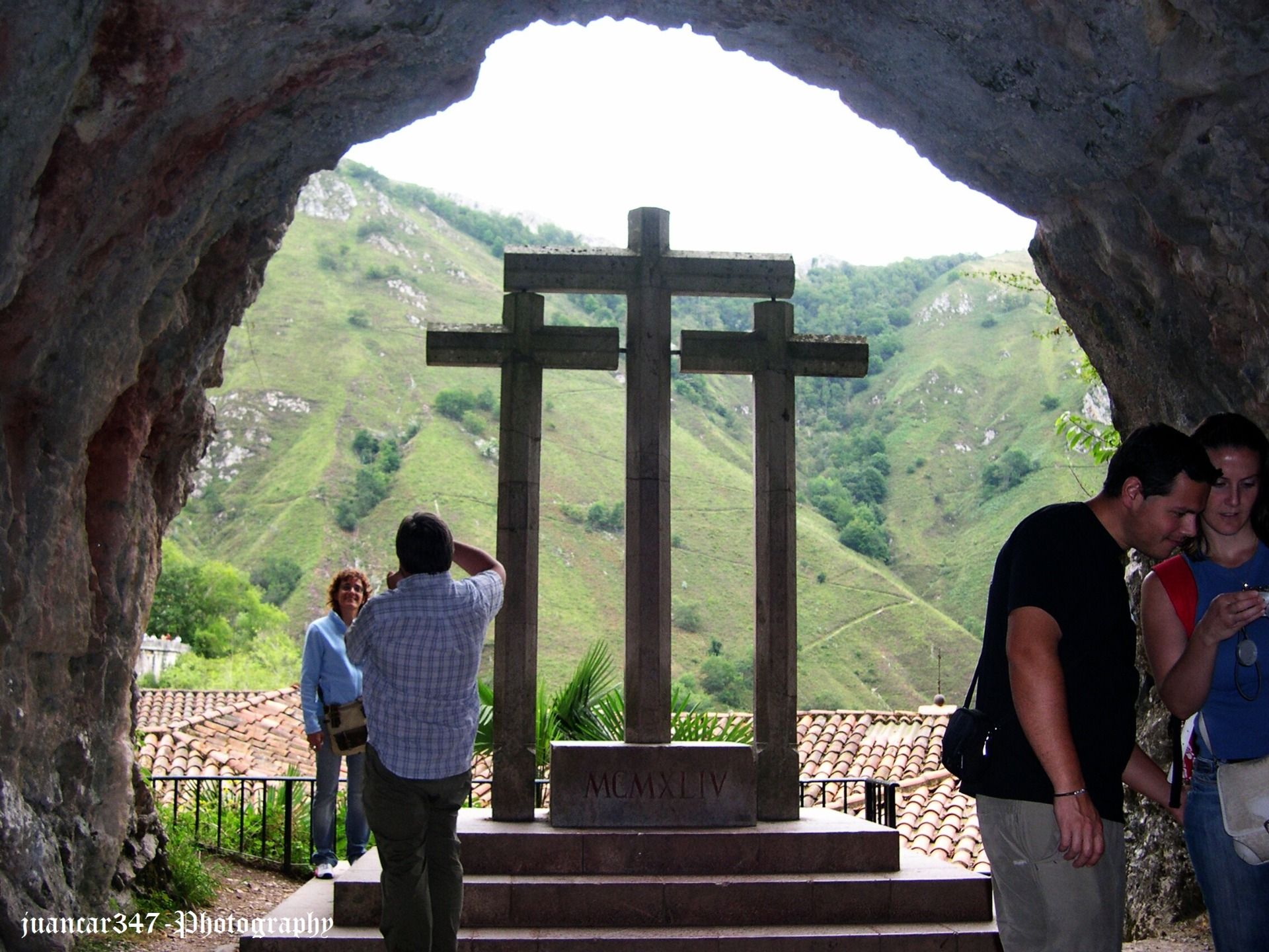 Panoramic view of Mount Auseba from the Holly Cave