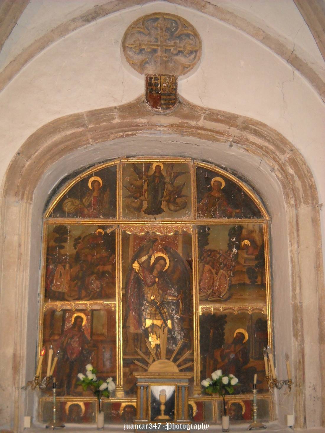 Altarpiece from the 15th century, belonging to the Spanish School or the Burgos School