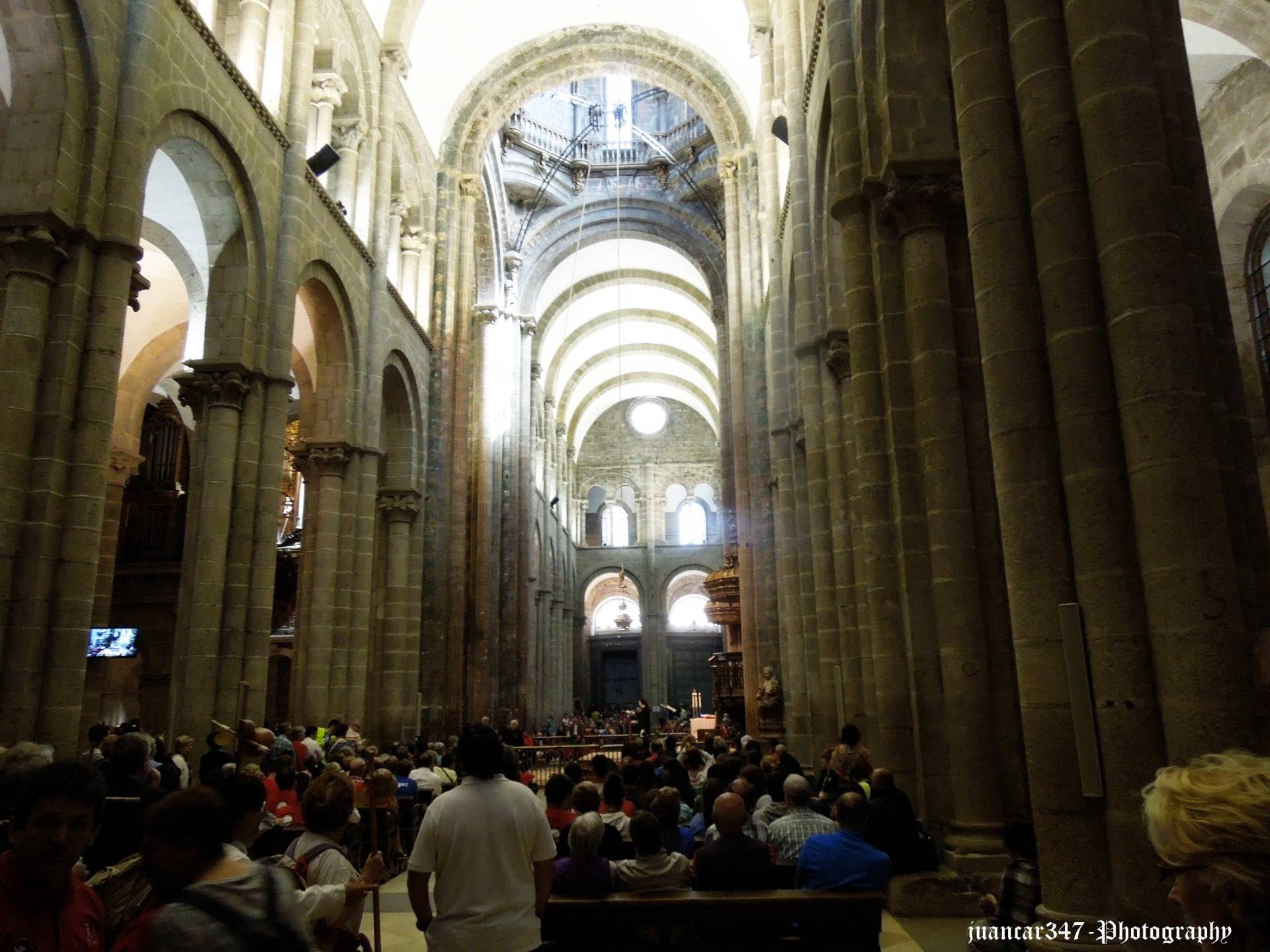 A walk through the cathedral of Santiago de Compostela