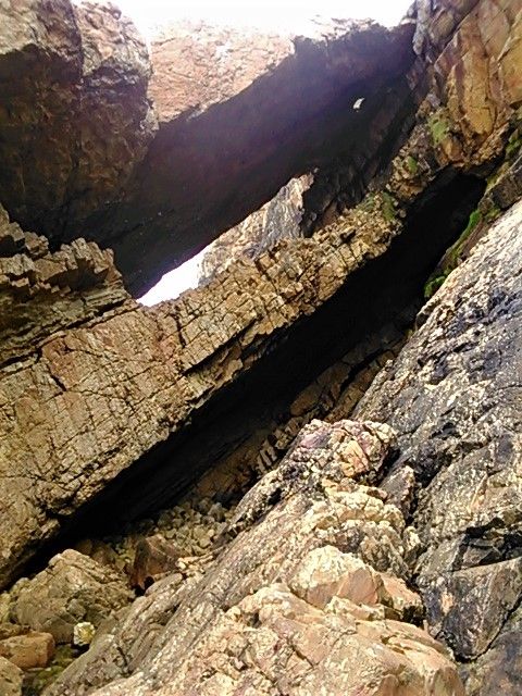 A close-up of the epic geological features weathered by the elements over thousands of years